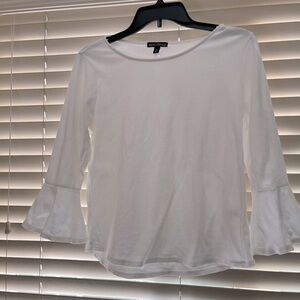 J. Crew small White long bell sleeve tshirt.